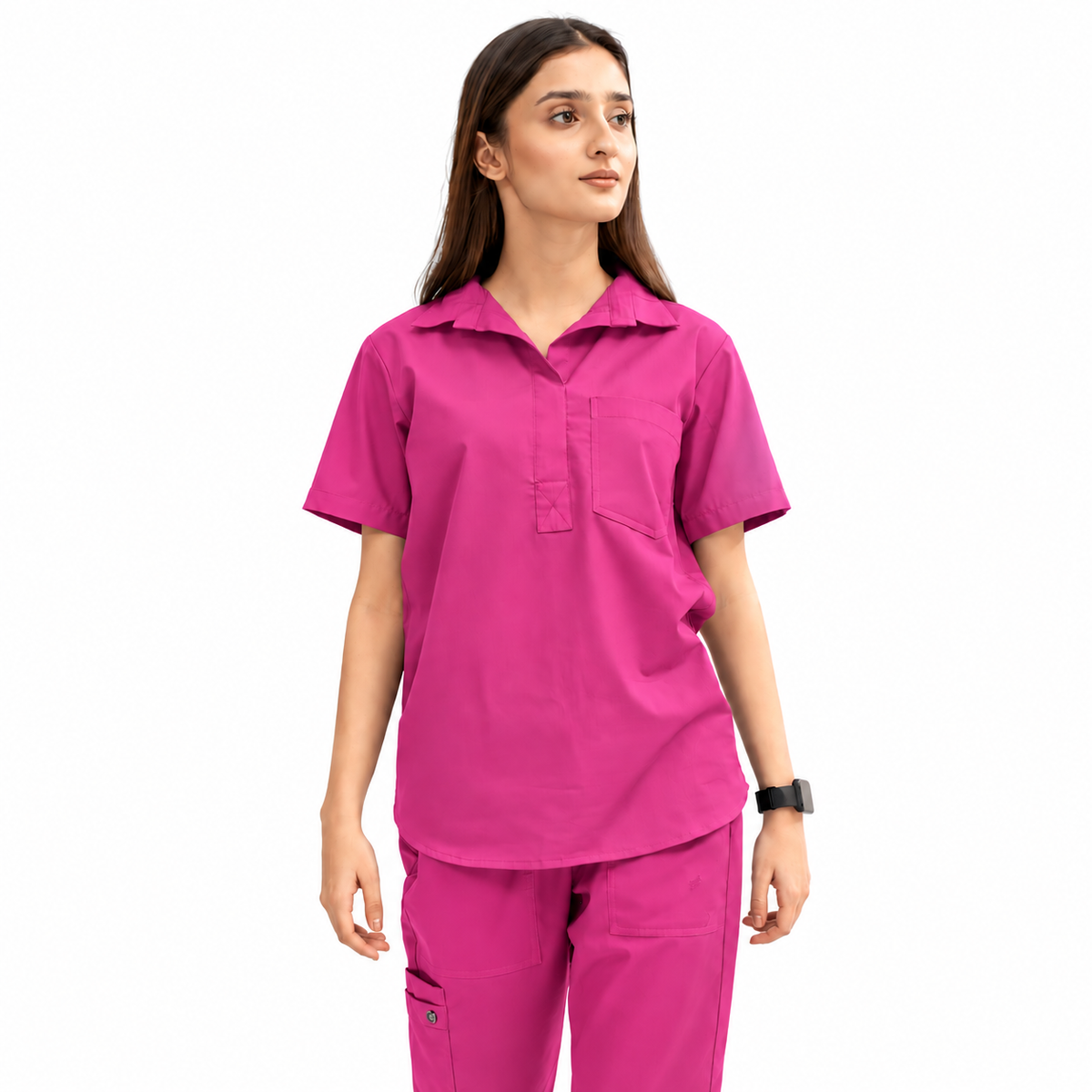 Women's Femme Collar Medical Scrub Set