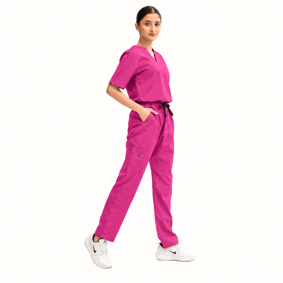 Women's Classic One-Pocket Medical Scrub Set