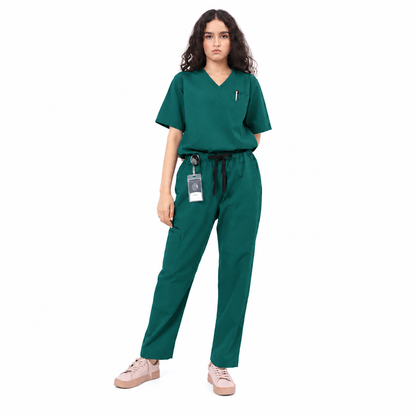 Women's Tri-Pocket Medical Scrub Set