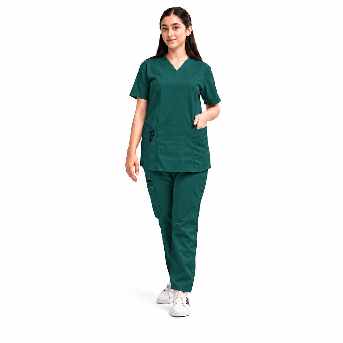 Women's Duo-Pocket Medical Scrub Set