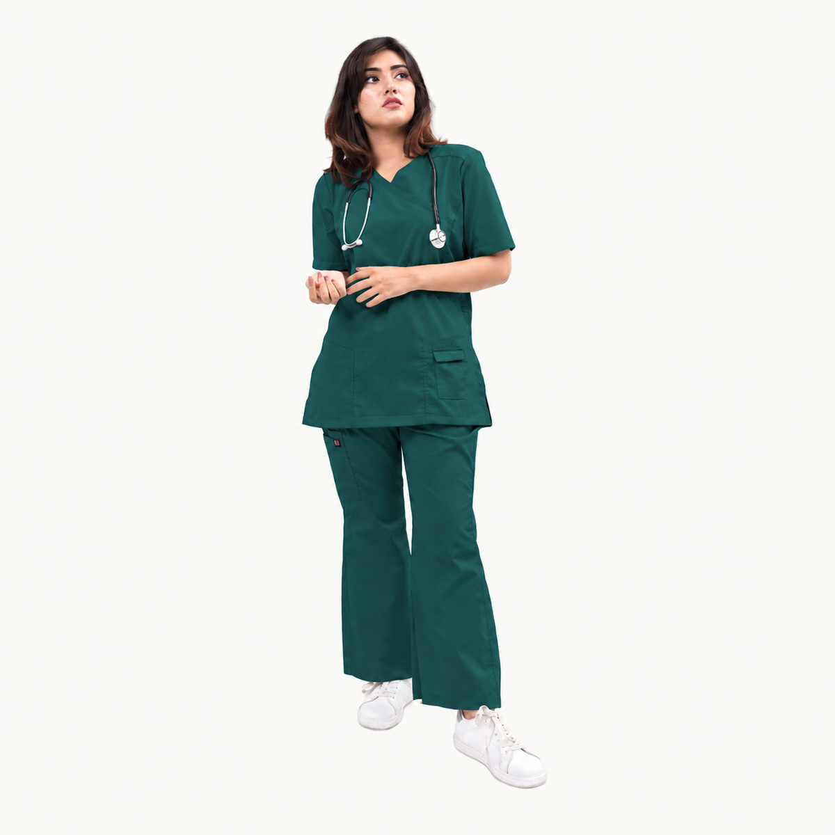 Female Kangroo Pocket Scrub Set