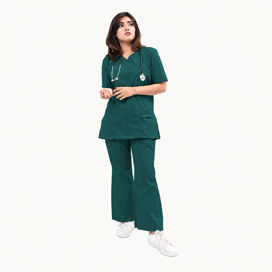 Female Kangroo Pocket Scrub Set