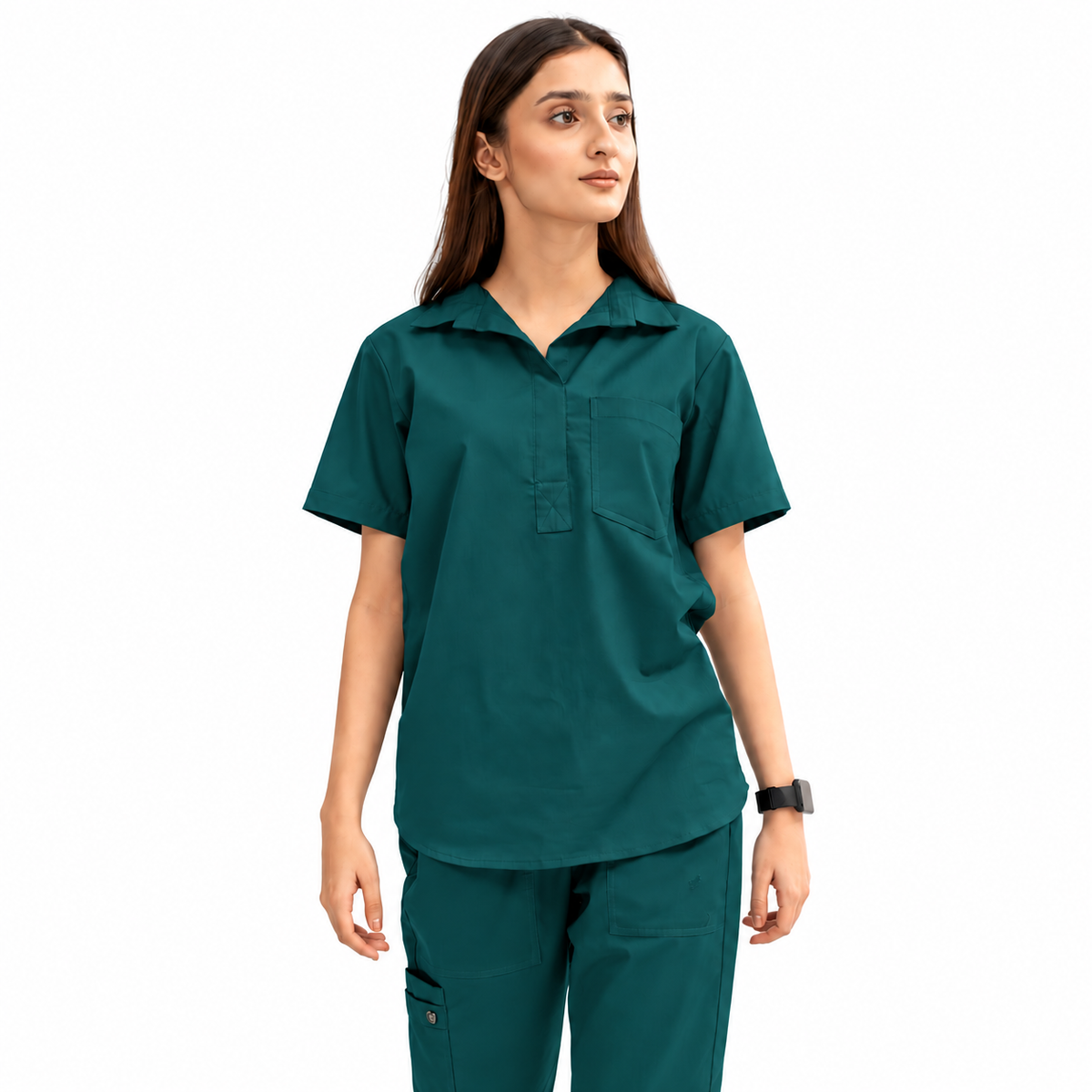 Women's Femme Collar Medical Scrub Set
