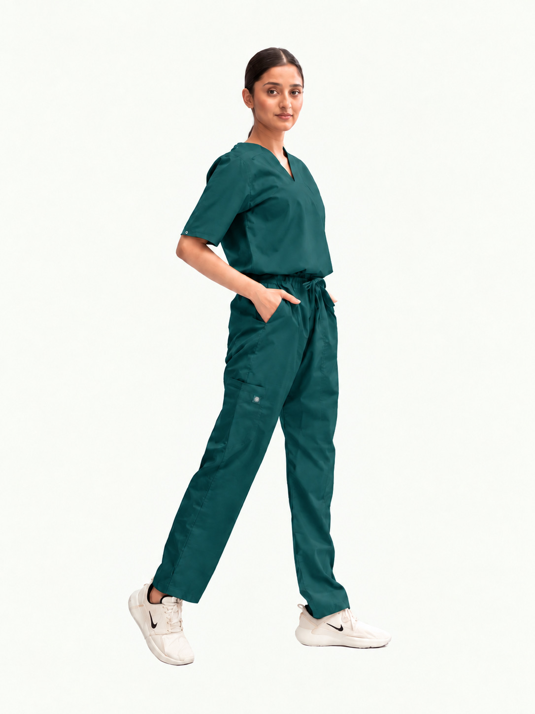 Women's Classic One-Pocket Medical Scrub Set