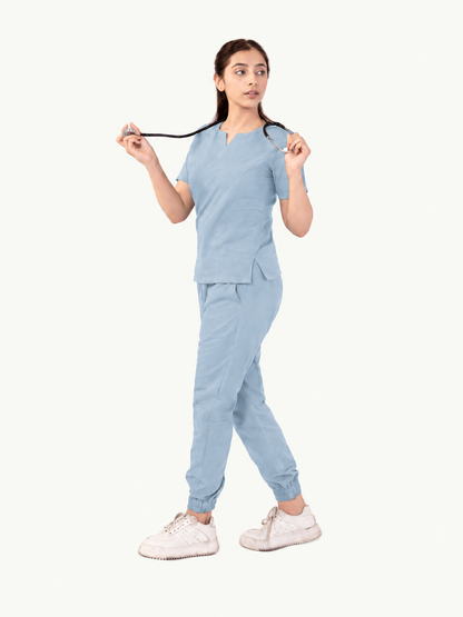 Round Neckline Scrub Set