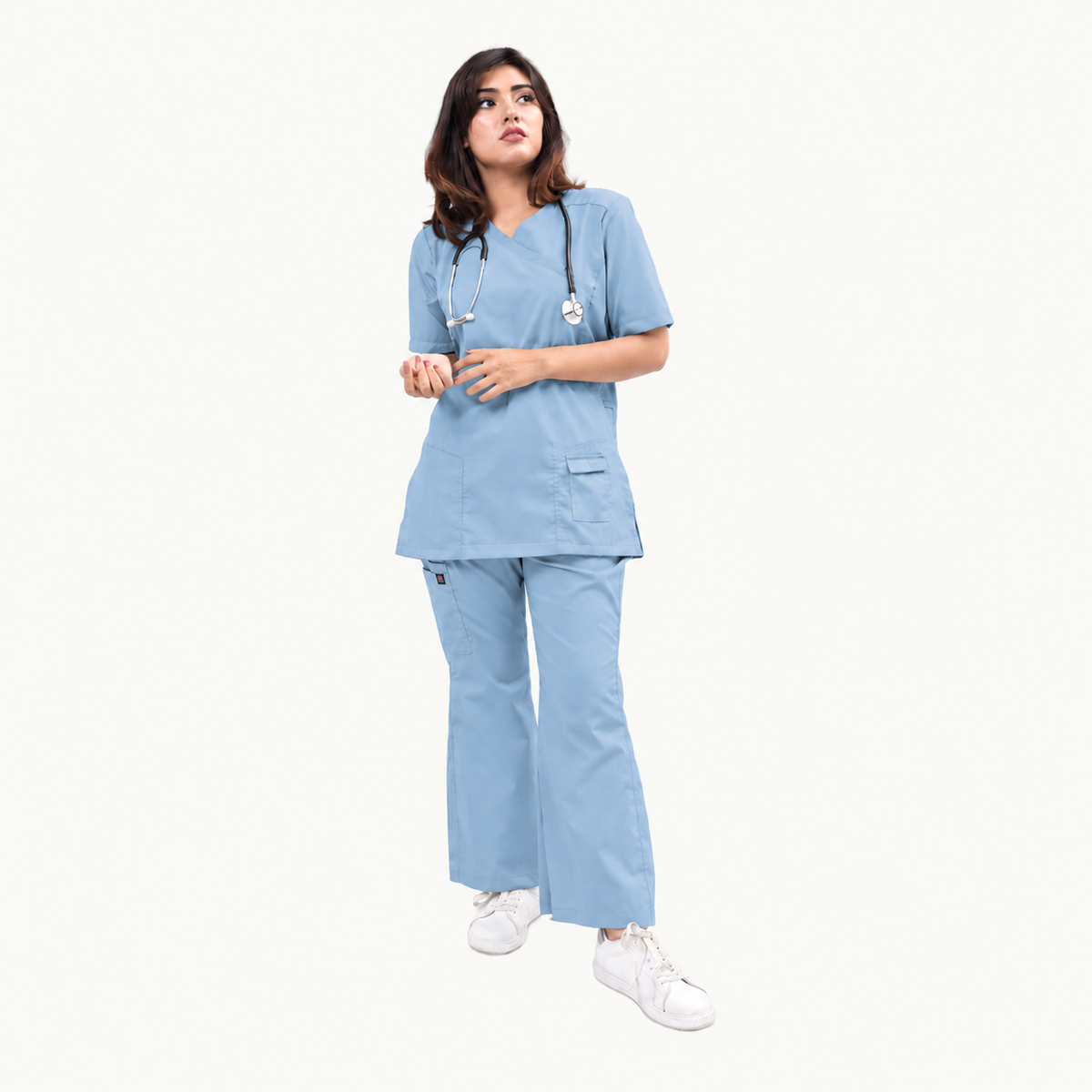Female Kangroo Pocket Scrub Set