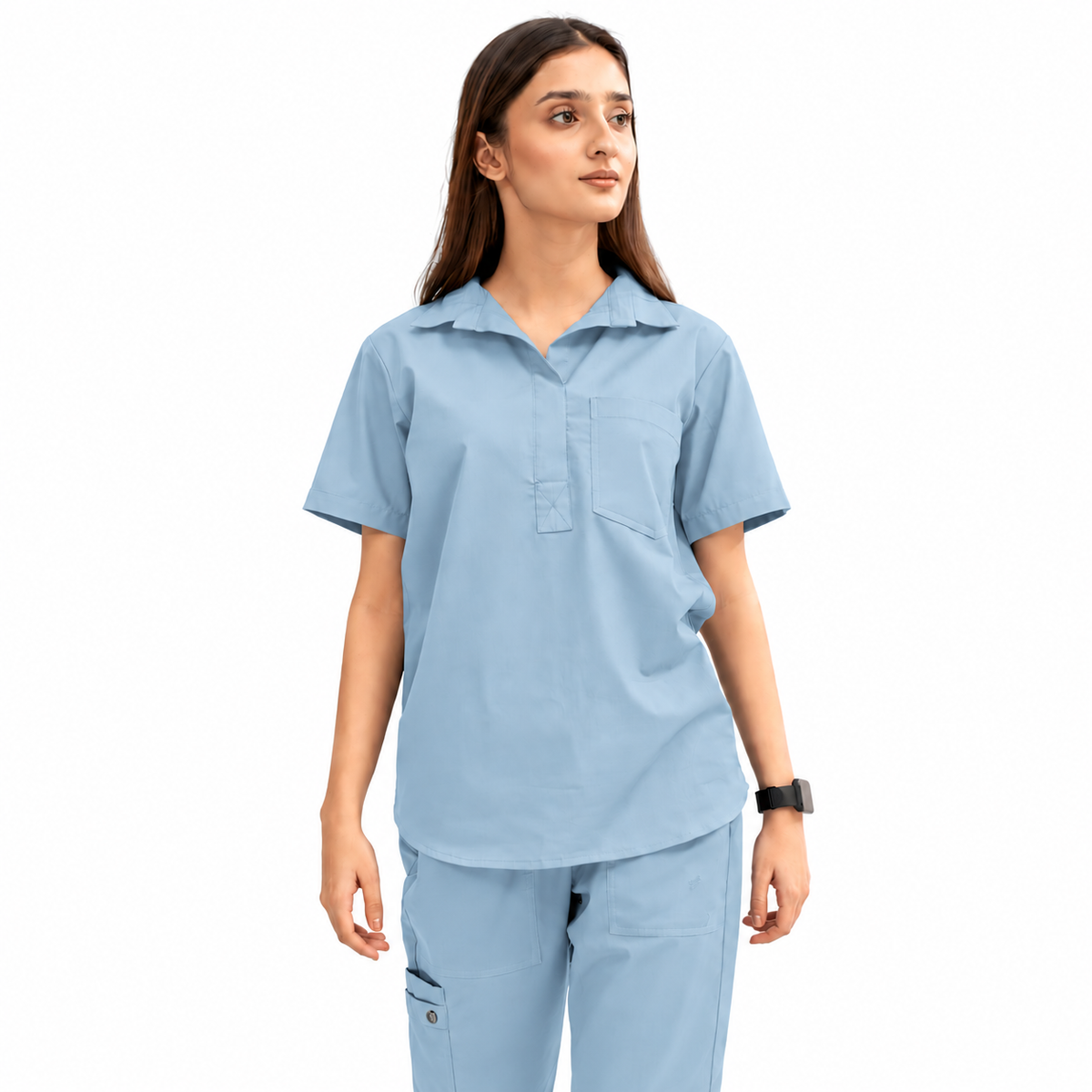 Women's Femme Collar Medical Scrub Set