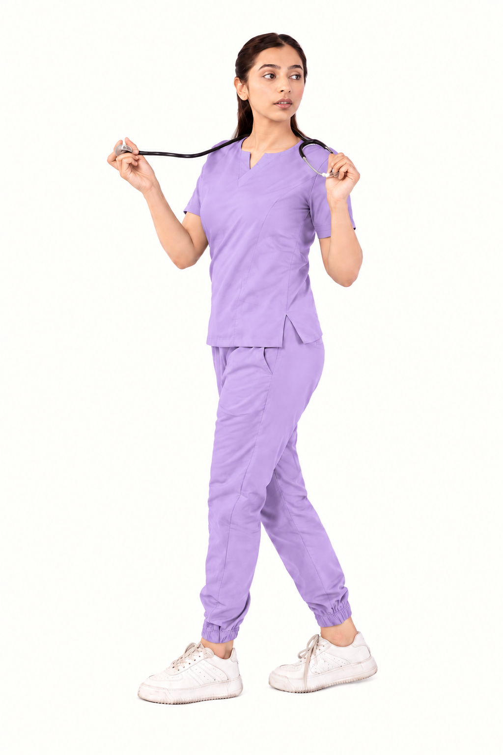 Round Neckline Scrub Set