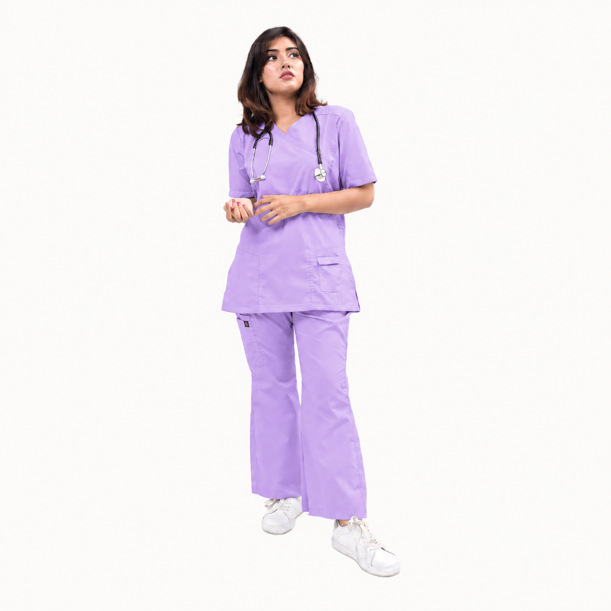 Female Kangroo Pocket Scrub Set