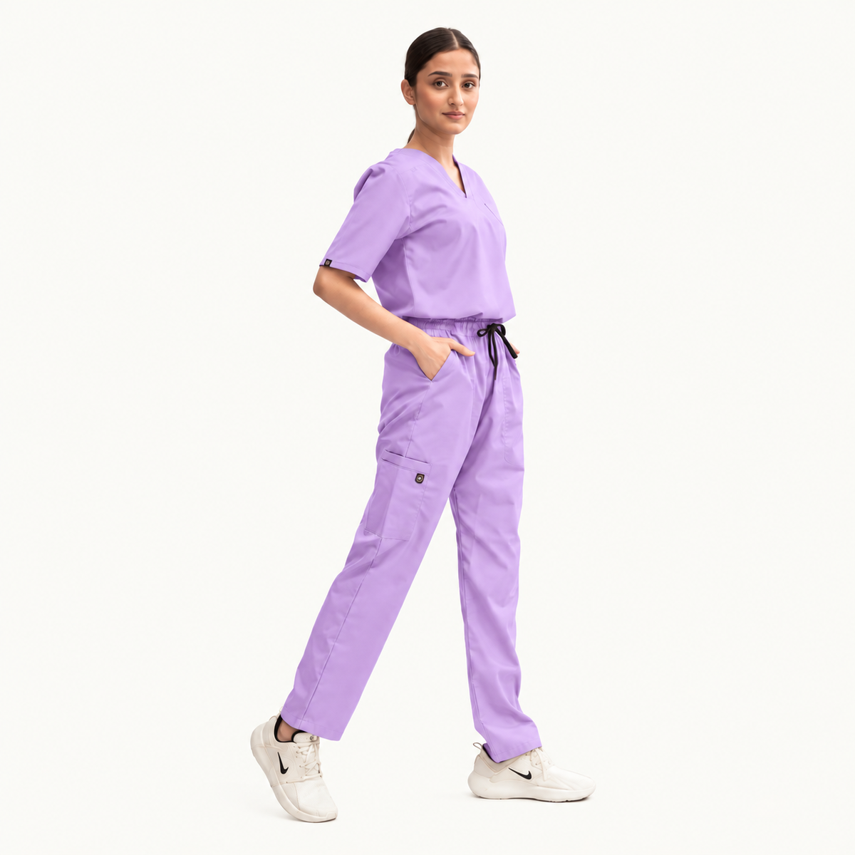 Women's Classic One-Pocket Medical Scrub Set