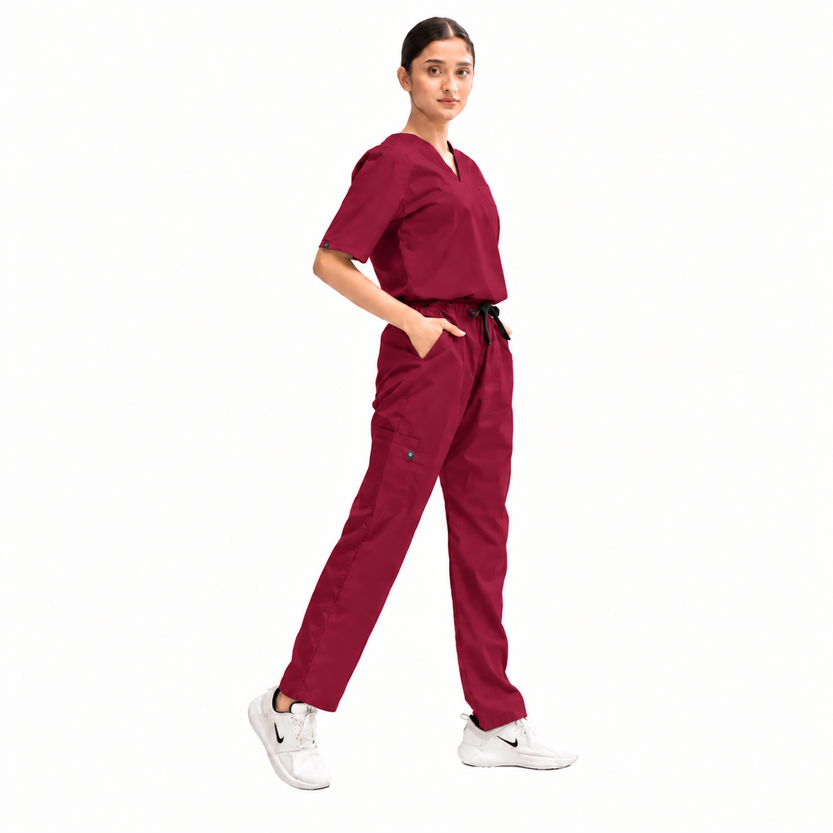 Women's Classic One-Pocket Medical Scrub Set