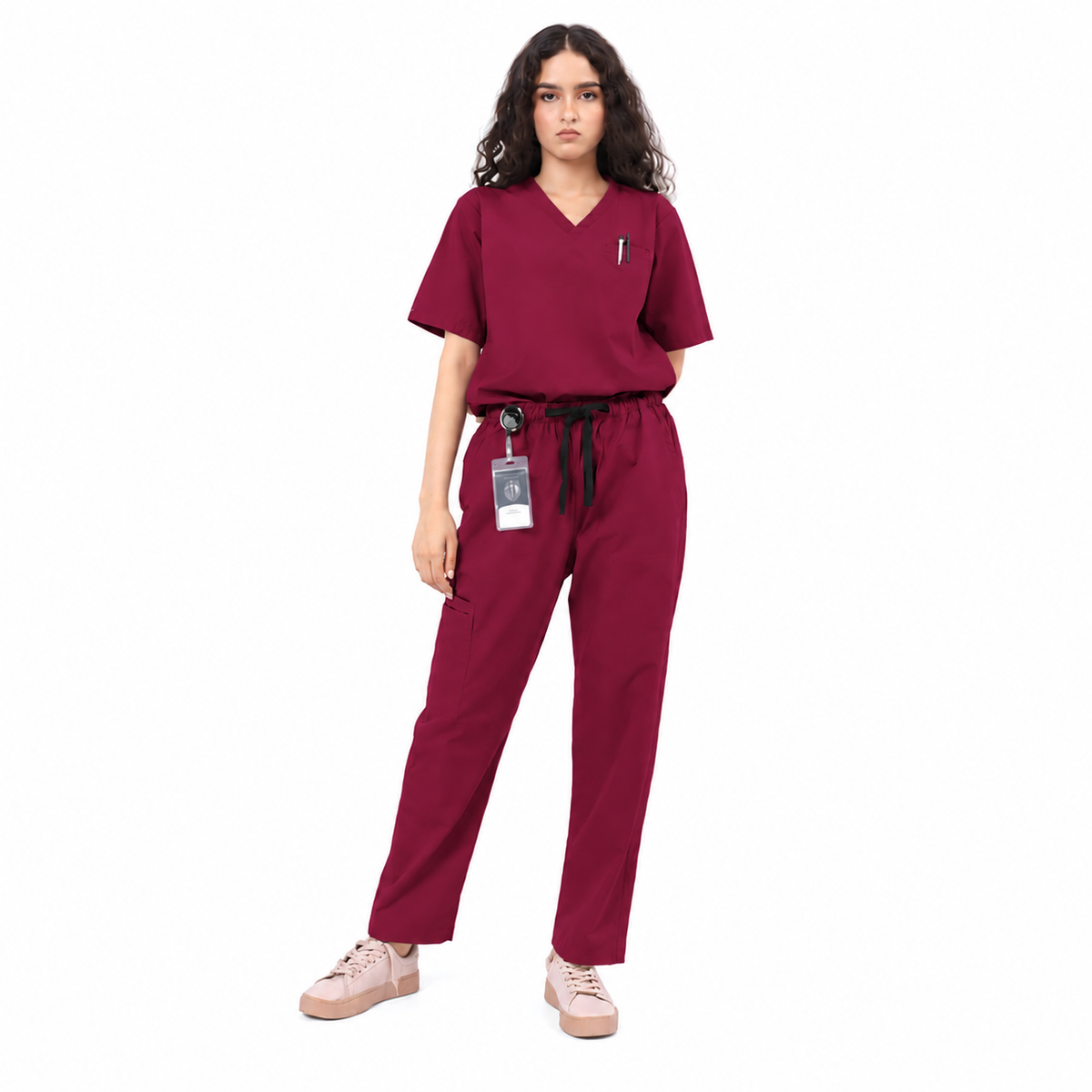 Women's Tri-Pocket Medical Scrub Set