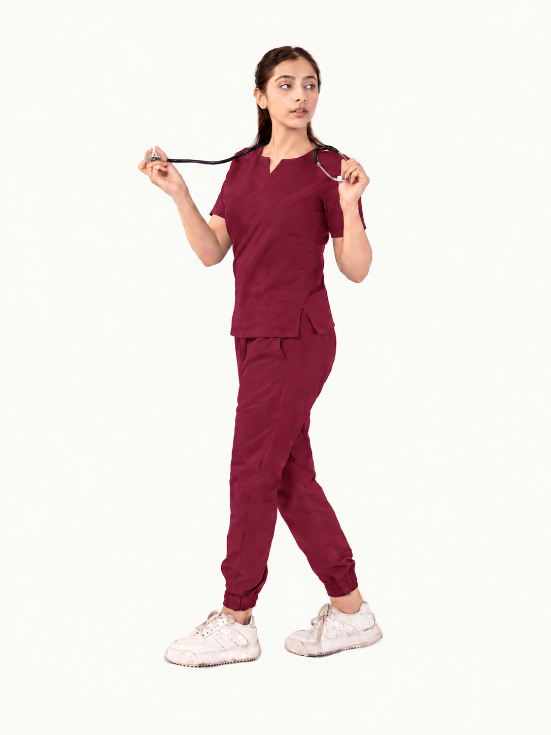Round Neckline Scrub Set