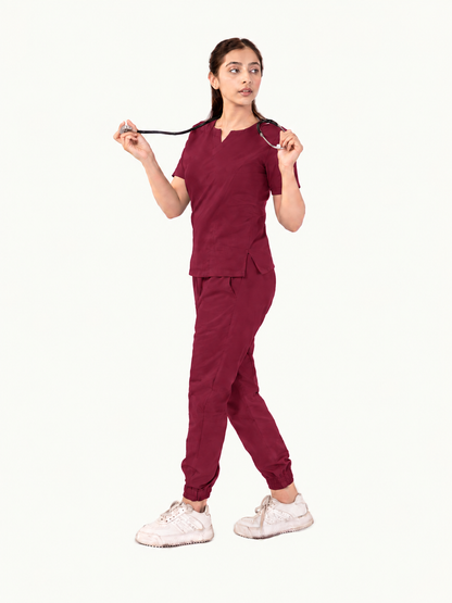 Round Neckline Scrub Set