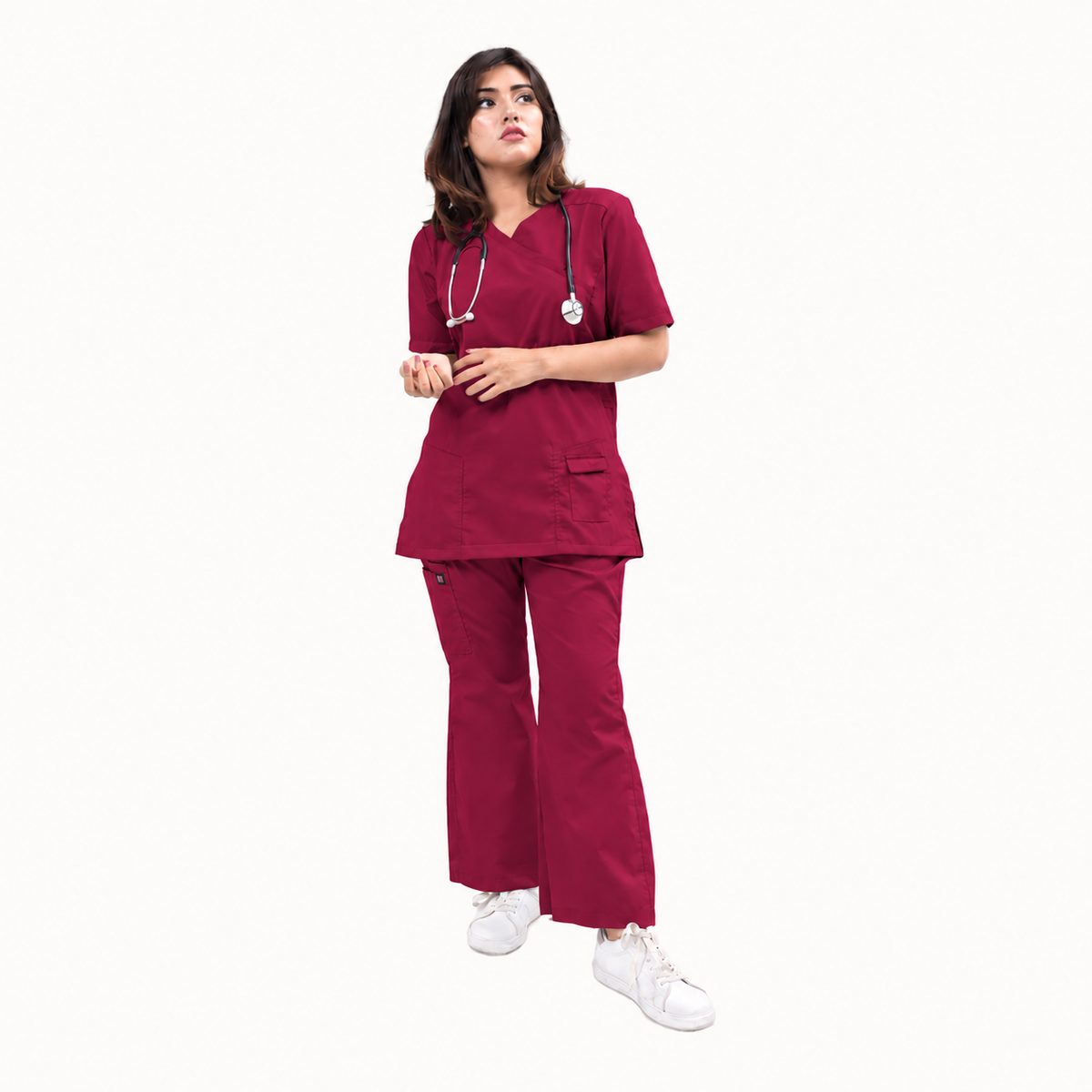 Female Kangroo Pocket Scrub Set
