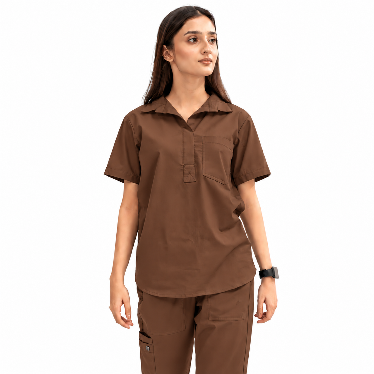Women's Femme Collar Medical Scrub Set