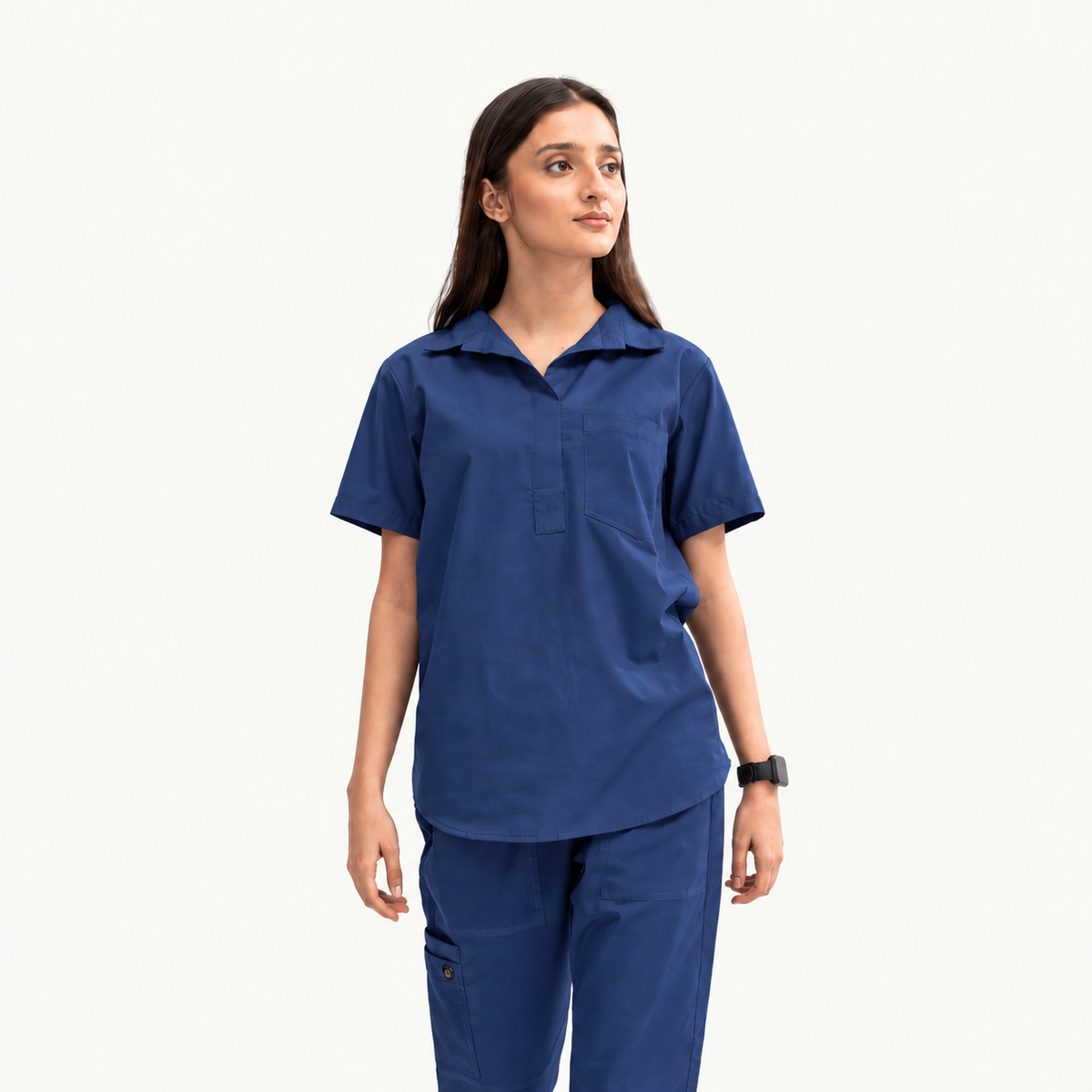 Women's Femme Collar Medical Scrub Set