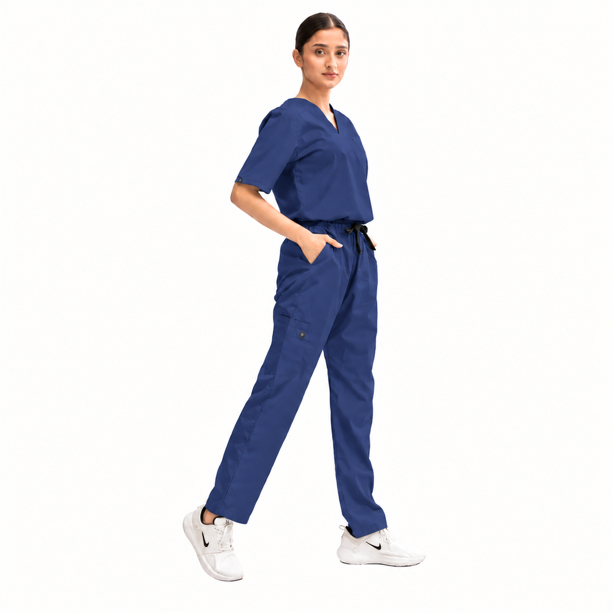 Women's Classic One-Pocket Medical Scrub Set