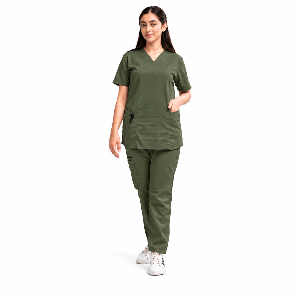 Women's Duo-Pocket Medical Scrub Set
