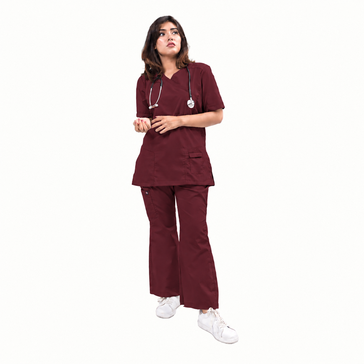 Female Kangroo Pocket Scrub Set