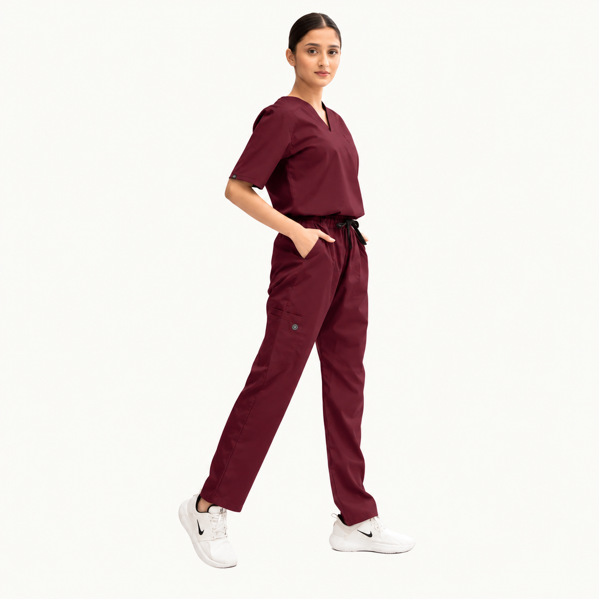 Women's Classic One-Pocket Medical Scrub Set