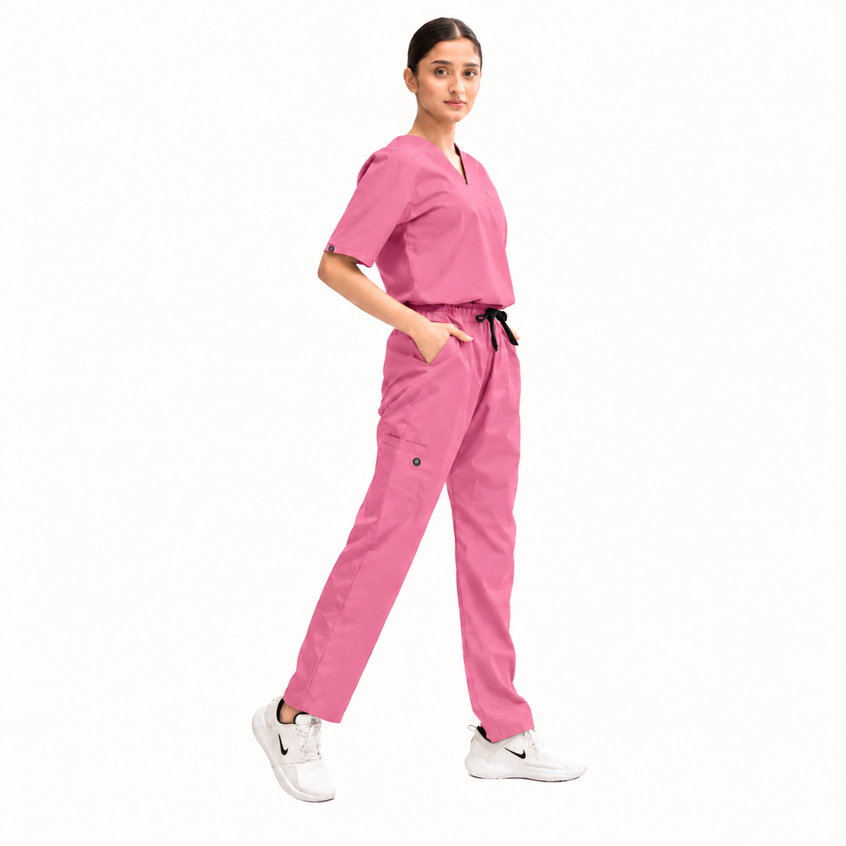 Women's Classic One-Pocket Medical Scrub Set