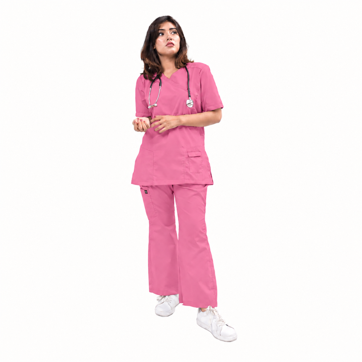 Female Kangroo Pocket Scrub Set