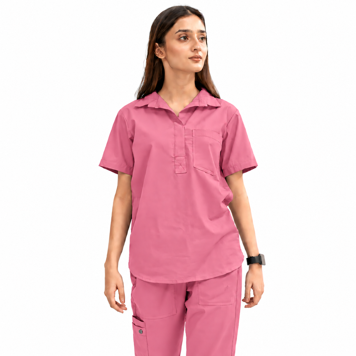 Women's Femme Collar Medical Scrub Set