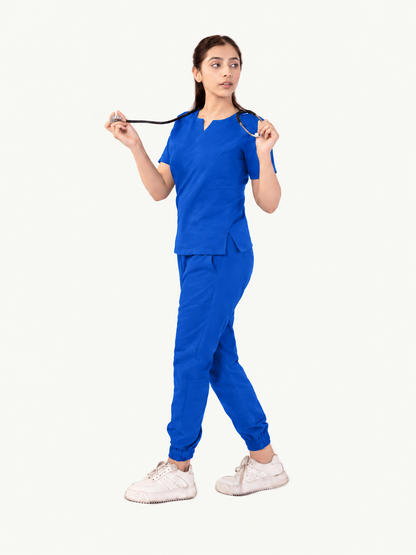 Round Neckline Scrub Set