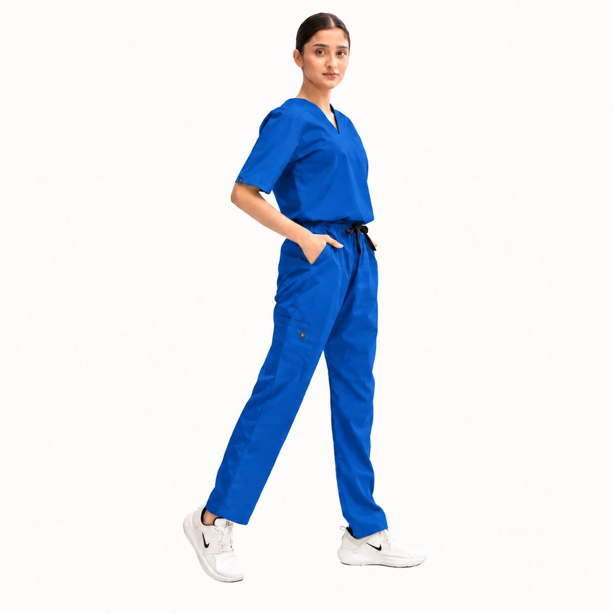 Women's Classic One-Pocket Medical Scrub Set