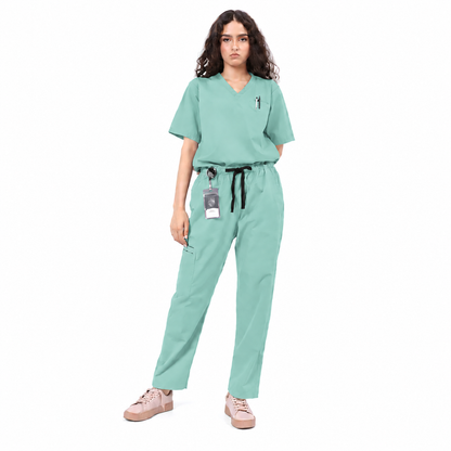 Women's Tri-Pocket Medical Scrub Set