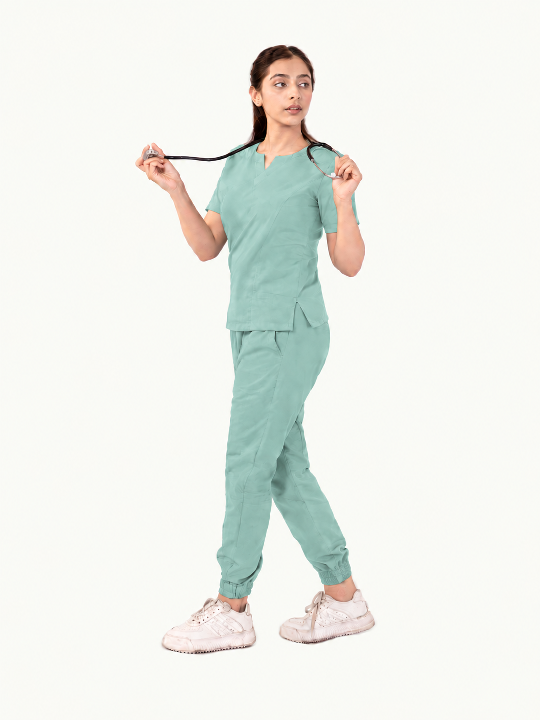 Round Neckline Scrub Set