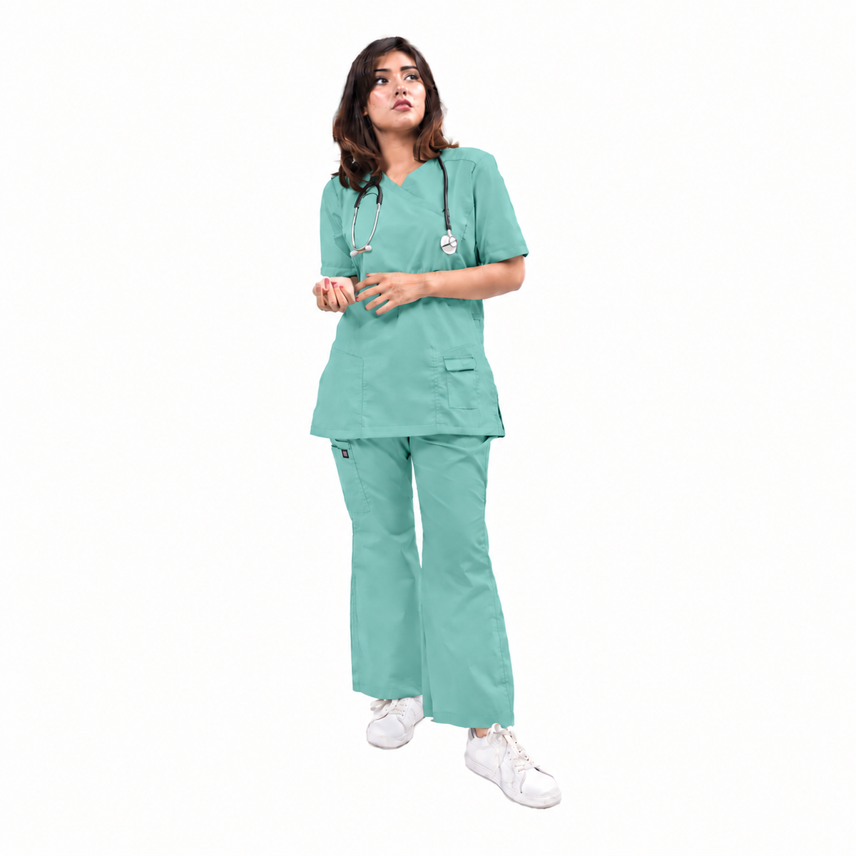 Female Kangroo Pocket Scrub Set