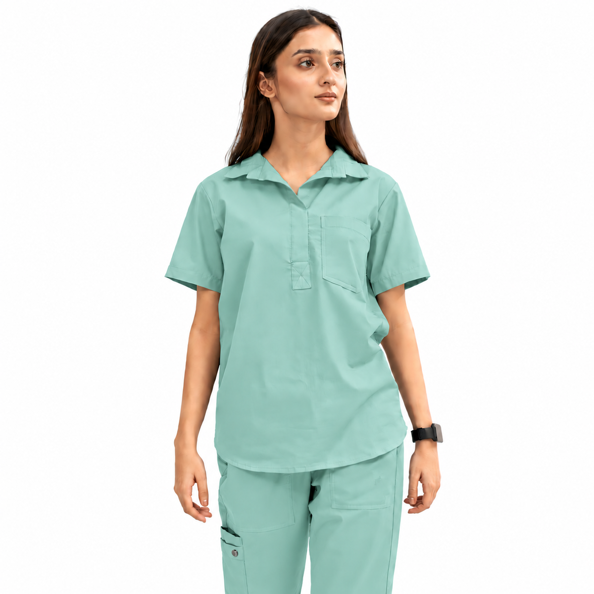 Women's Femme Collar Medical Scrub Set