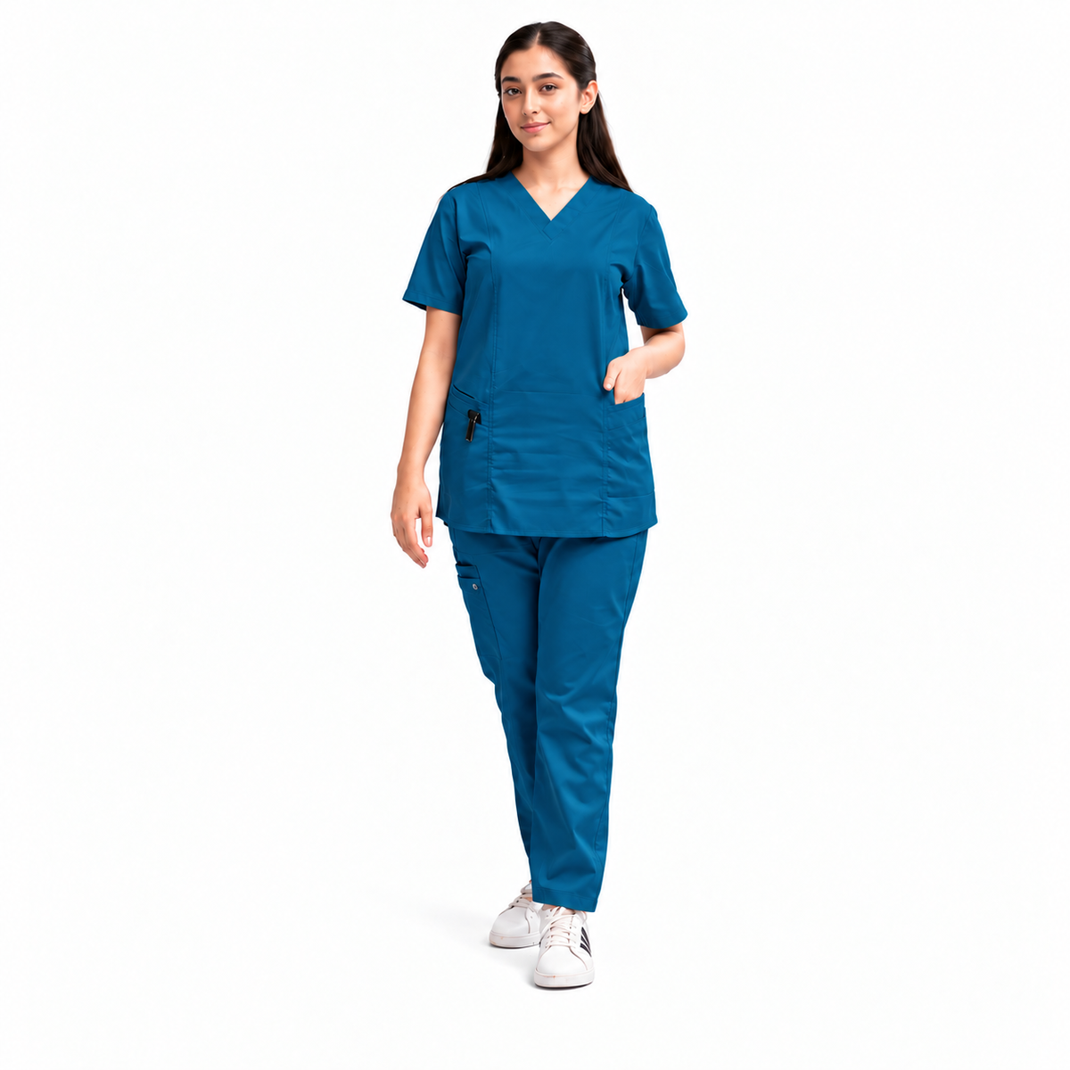 Women's Duo-Pocket Medical Scrub Set