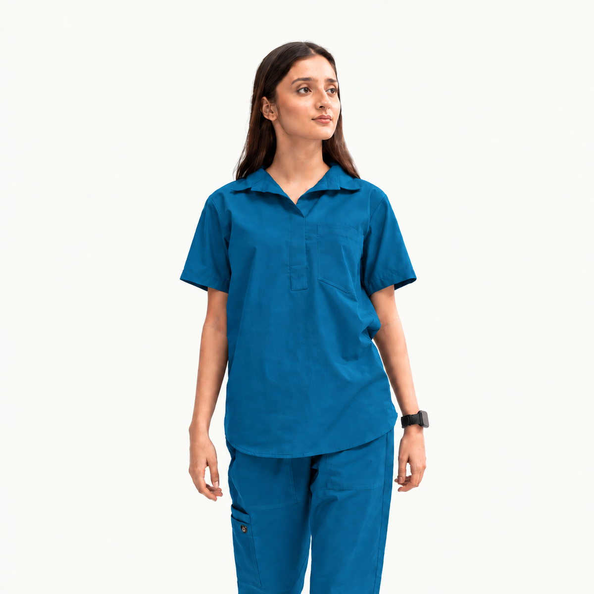 Women's Femme Collar Medical Scrub Set
