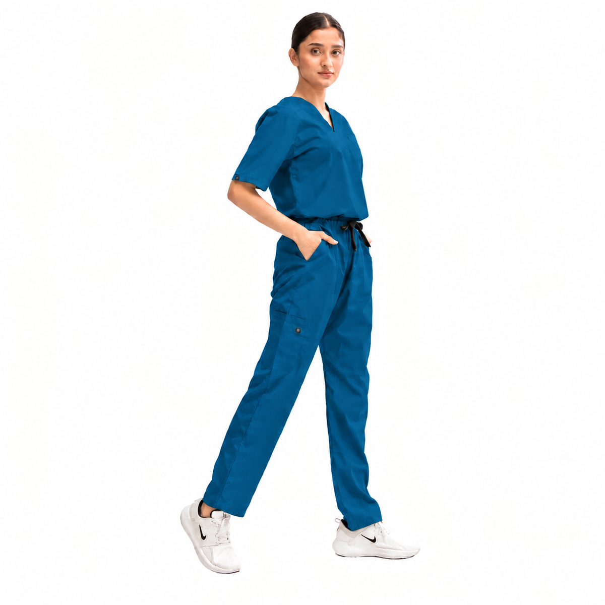 Women's Classic One-Pocket Medical Scrub Set