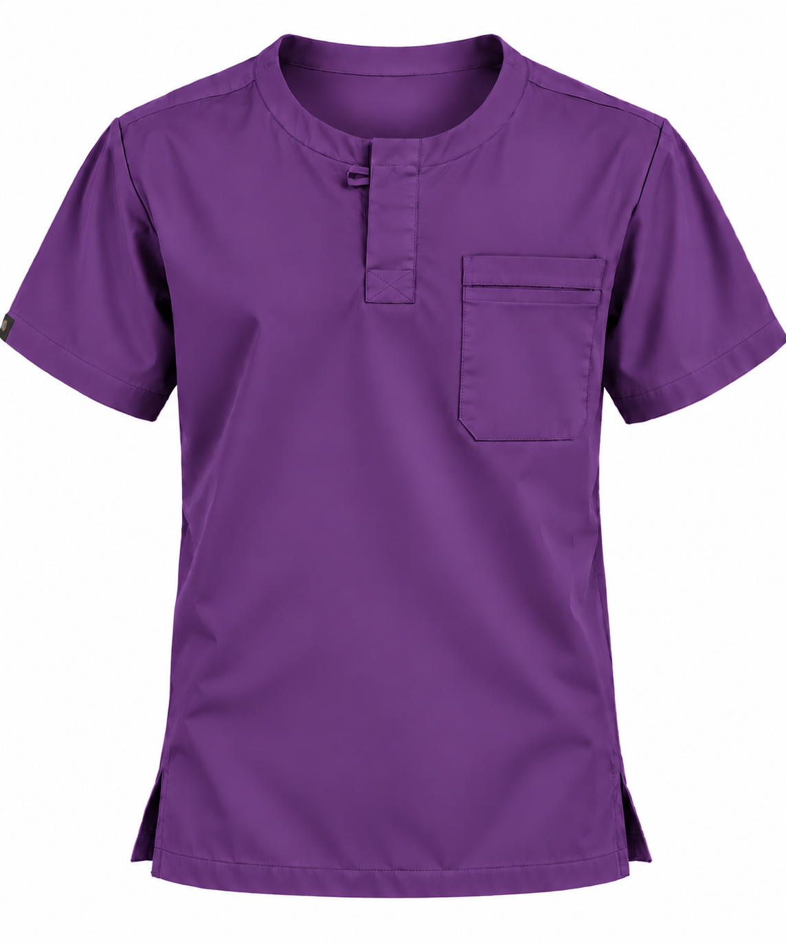 Front Placket Scrub Top Men