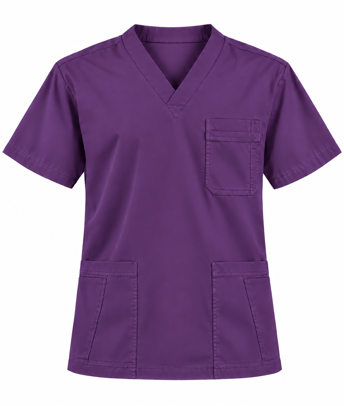 Basic V-Neck Scrub Top Men