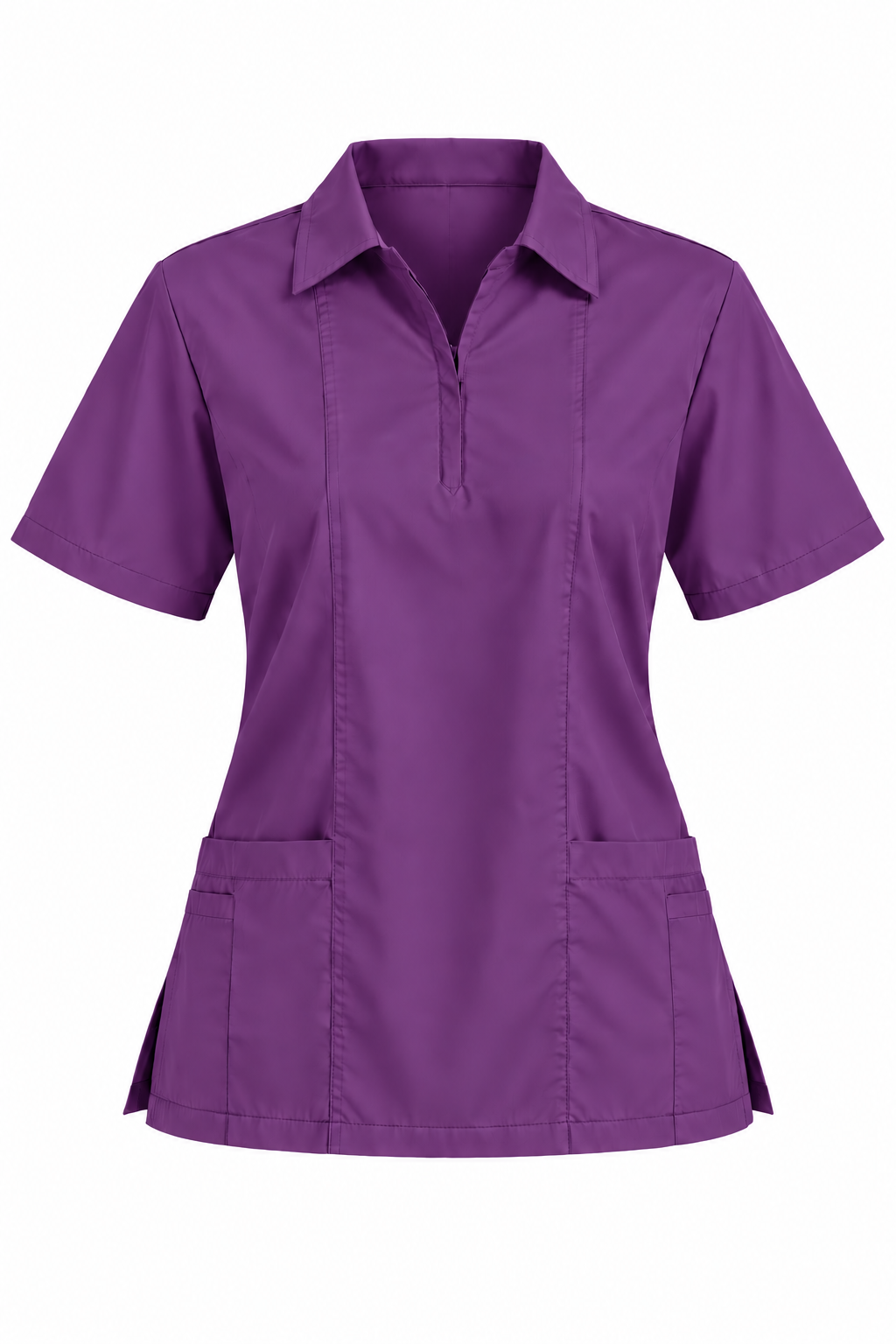 Zip Collar Scrub Top