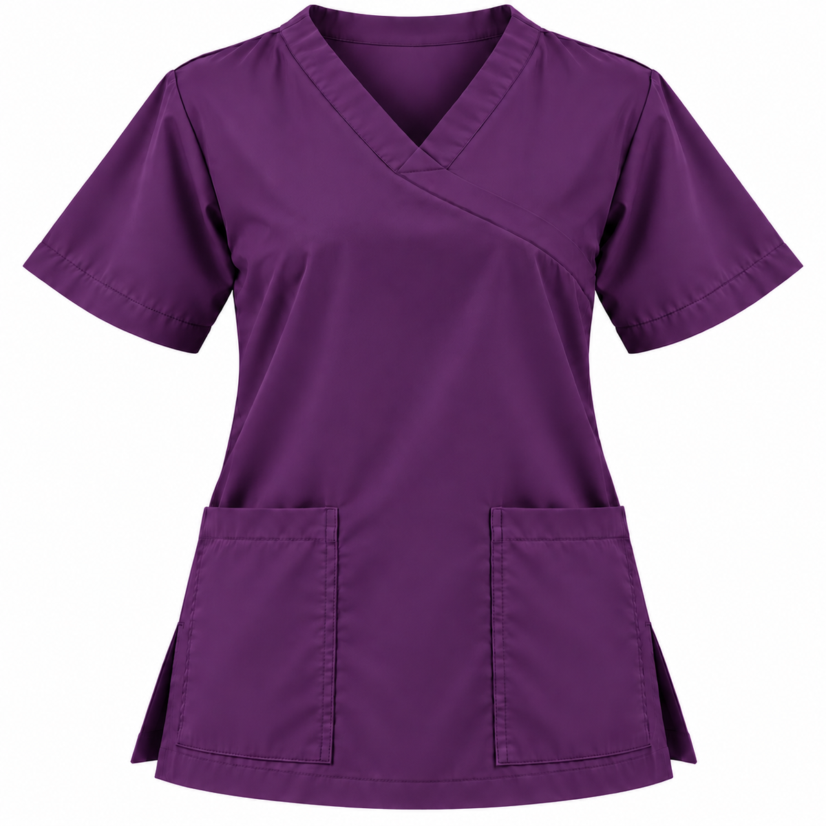 Extended V Neckline Scrub Top