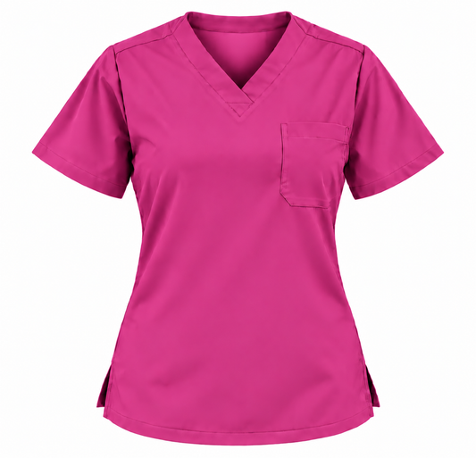 Classic One Pocket Scrub Top