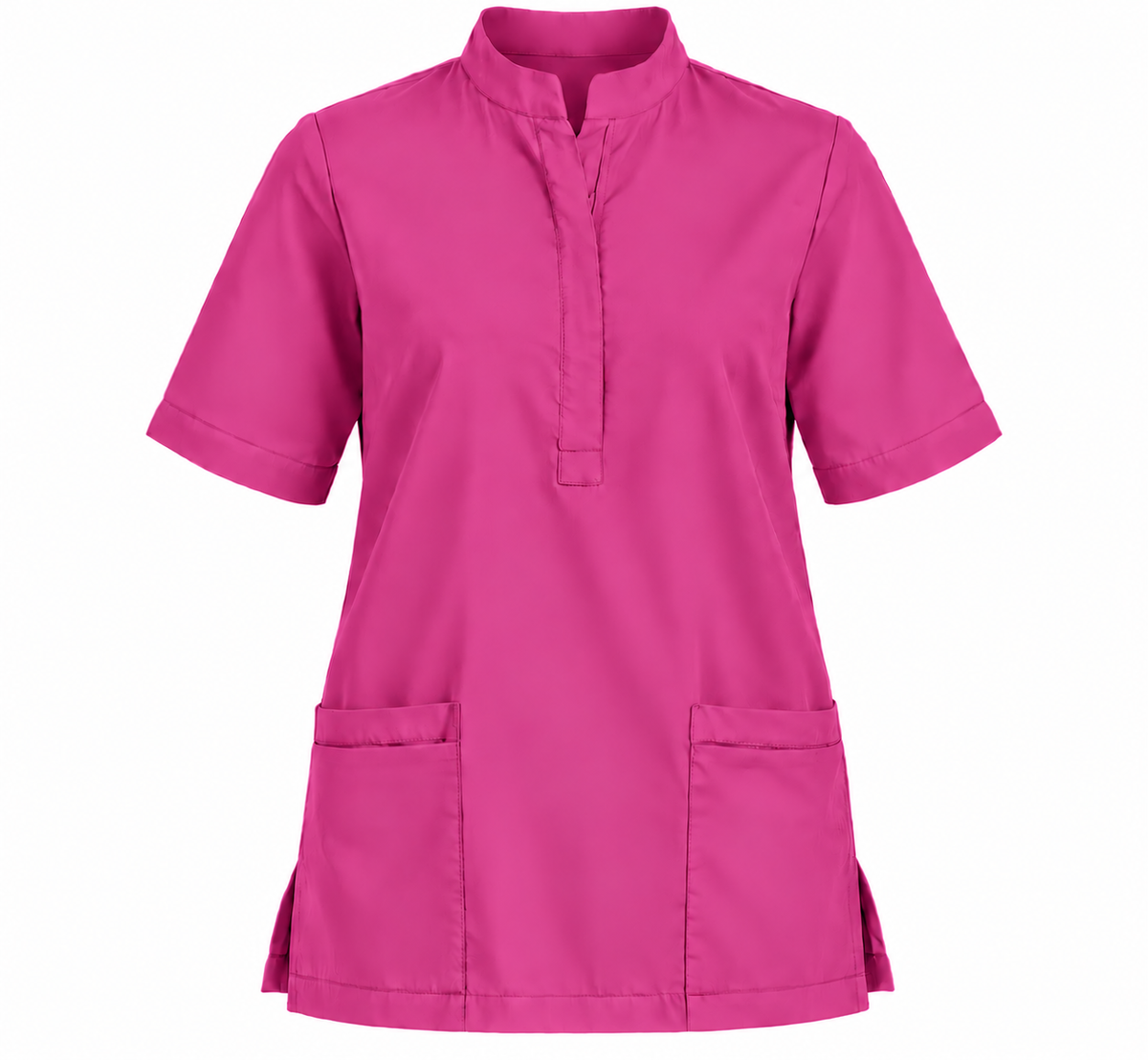 Placket Zip Scrub Top