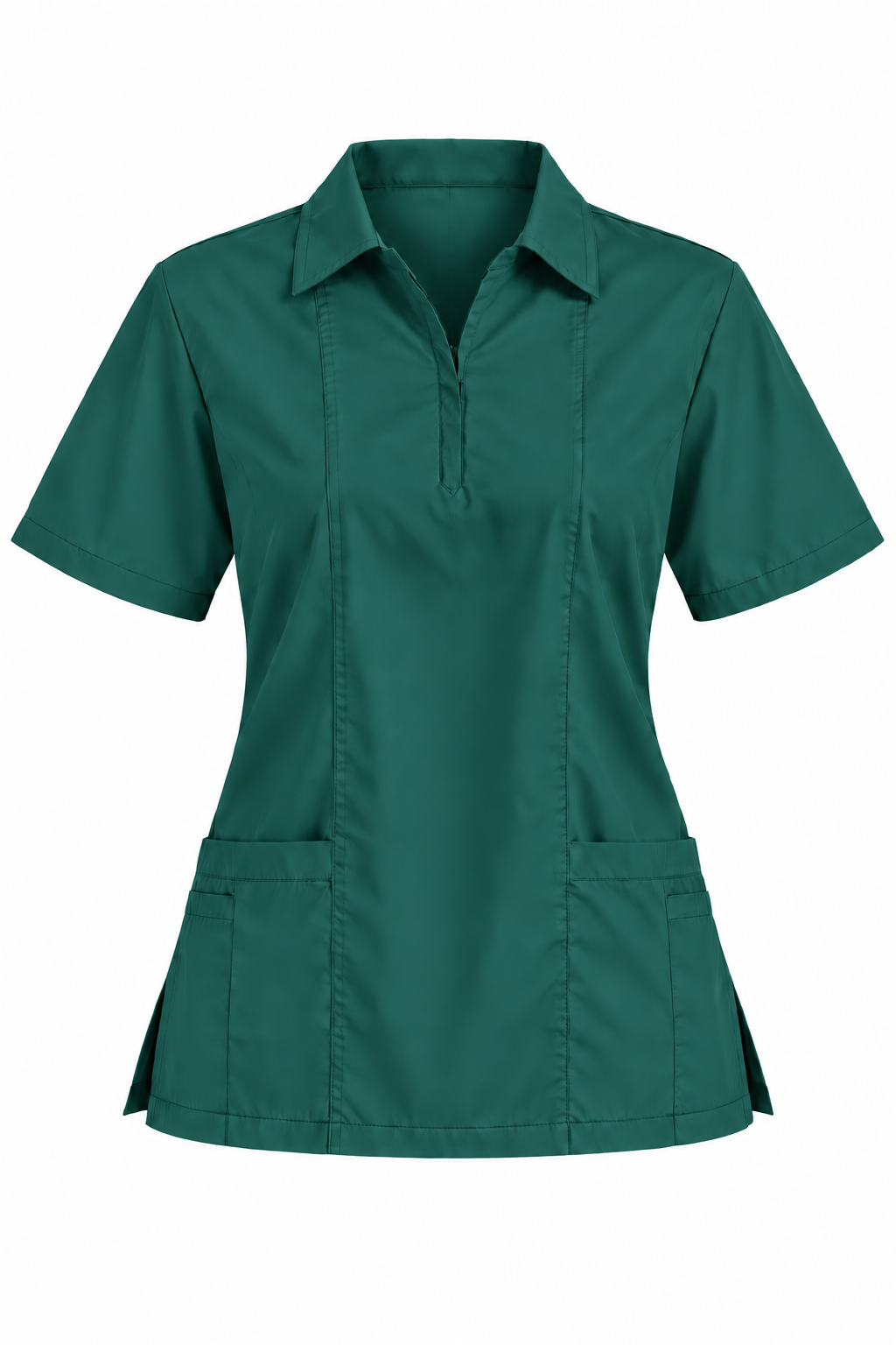 Zip Collar Scrub Top