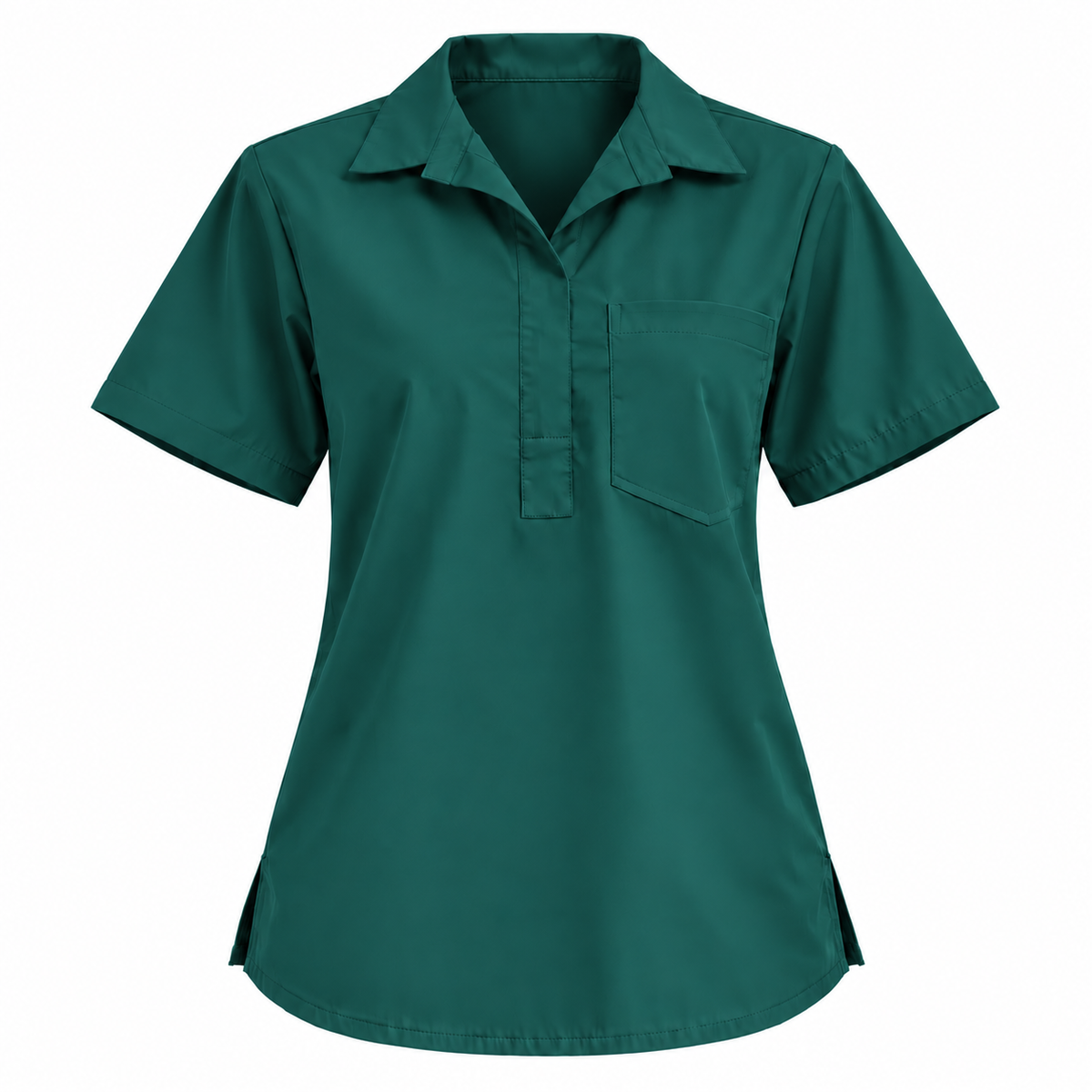 Femme Collar Scrub Top