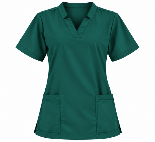 V Cut Neckline Scrub Top