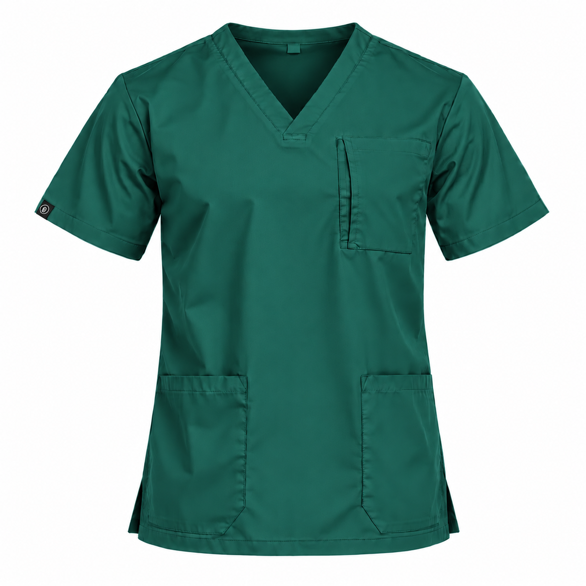 Tri Pocket Zip Scrub Top Men