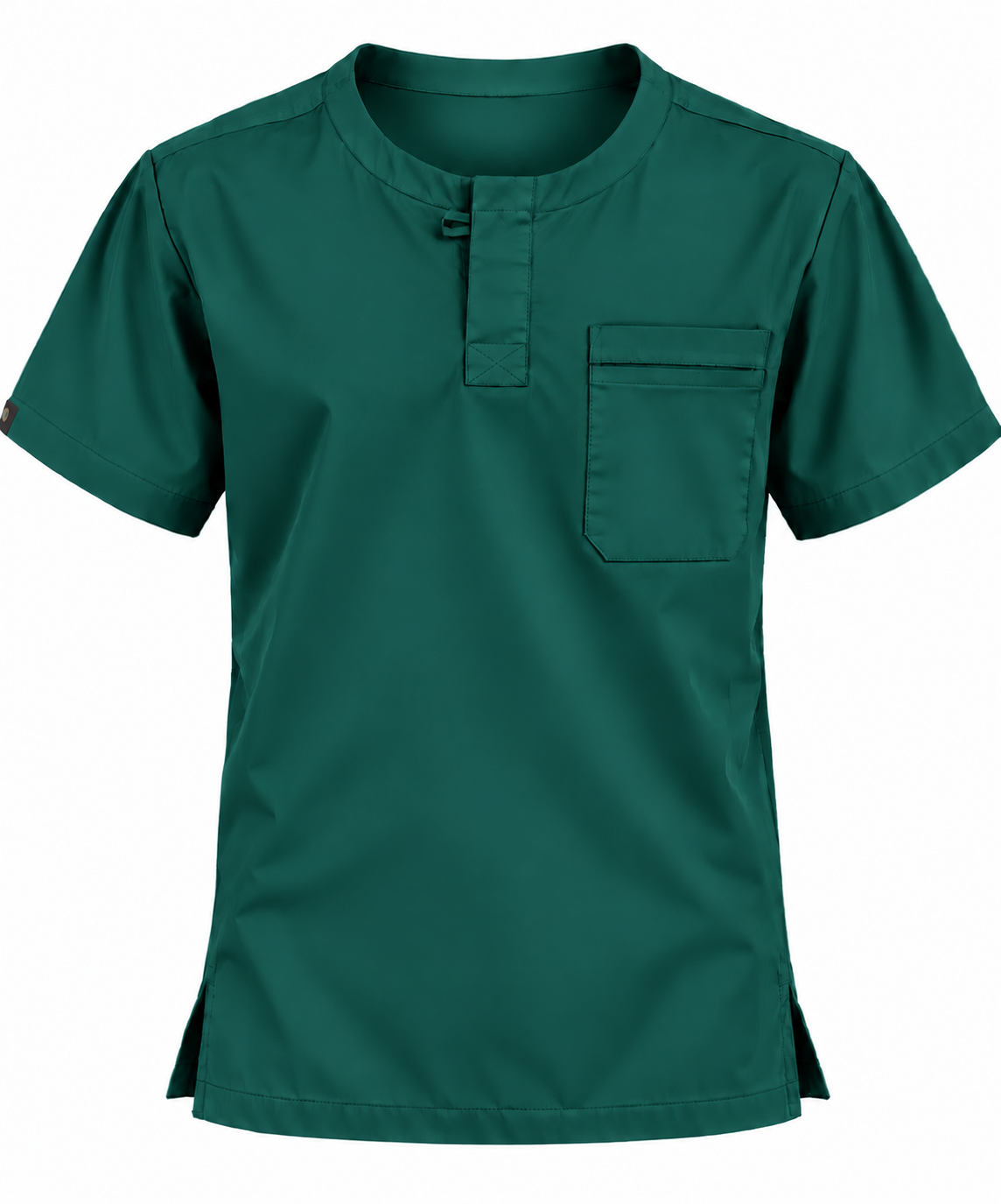 Front Placket Scrub Top Men
