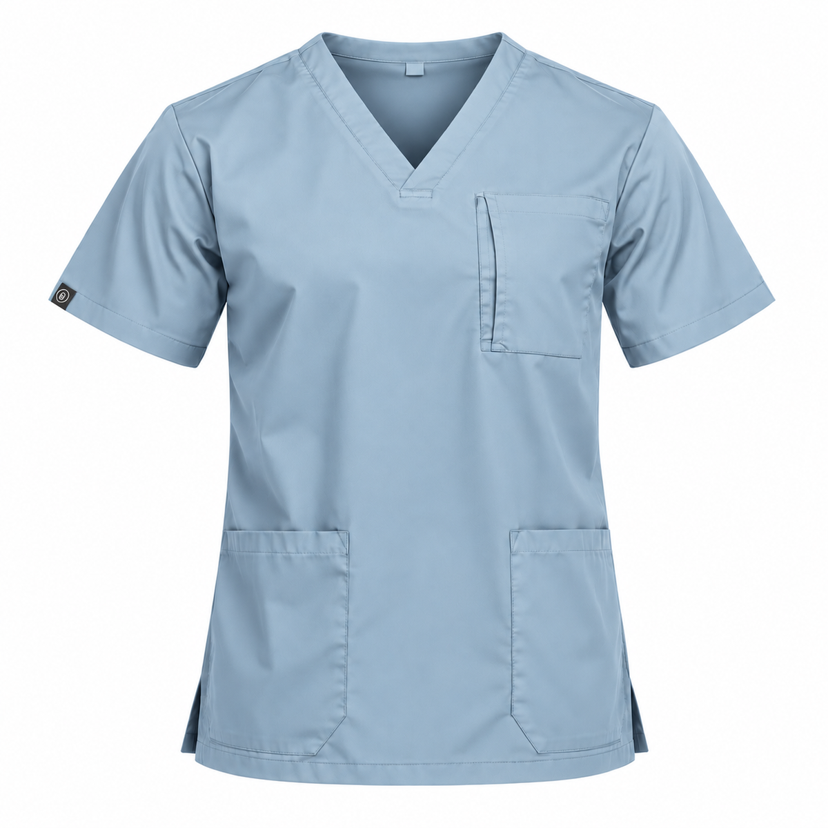 Tri Pocket Zip Scrub Top Men