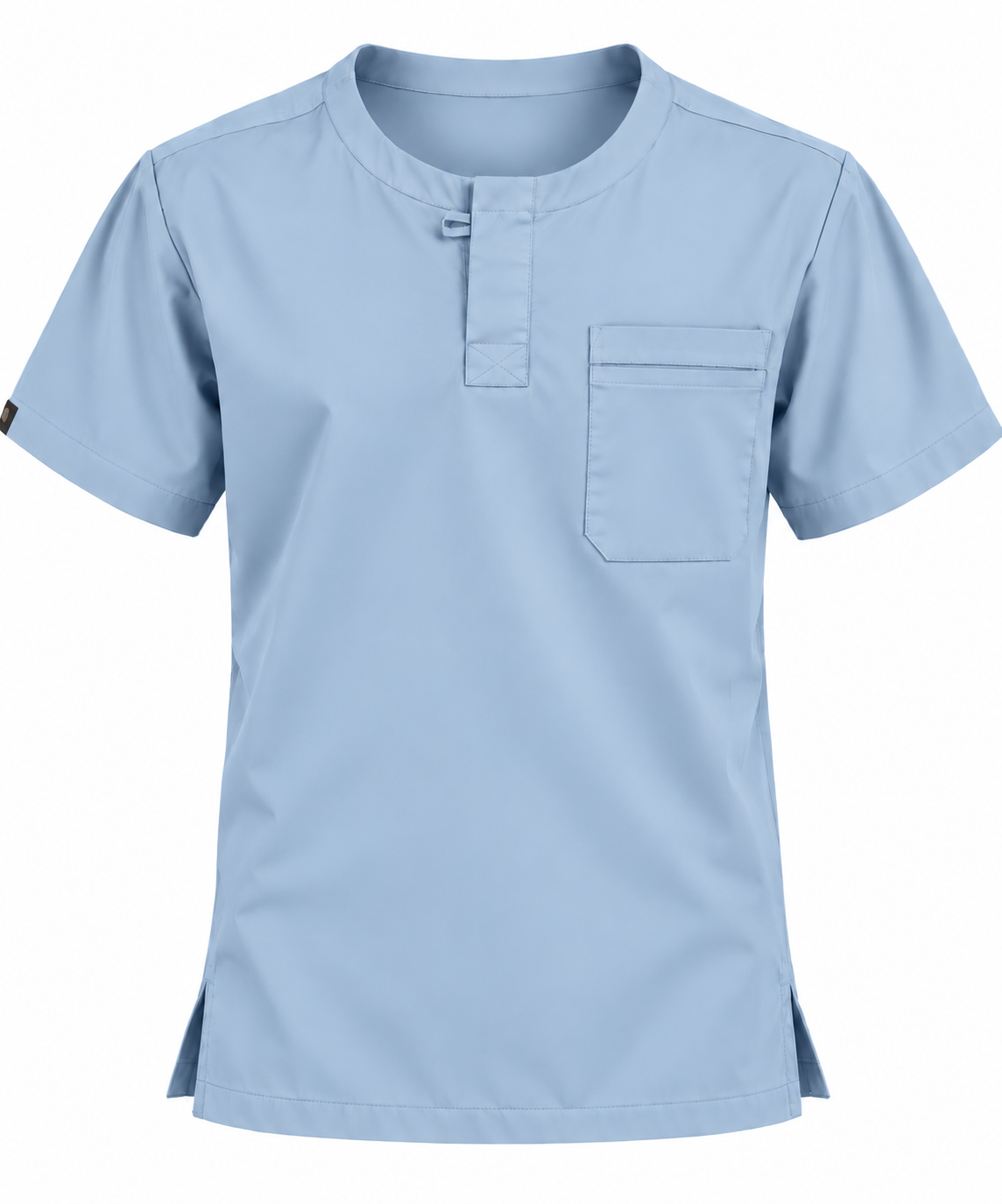 Front Placket Scrub Top Men